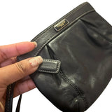 wrislet XL Coach cuero genuino negro