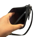 wrislet XL Coach cuero genuino negro
