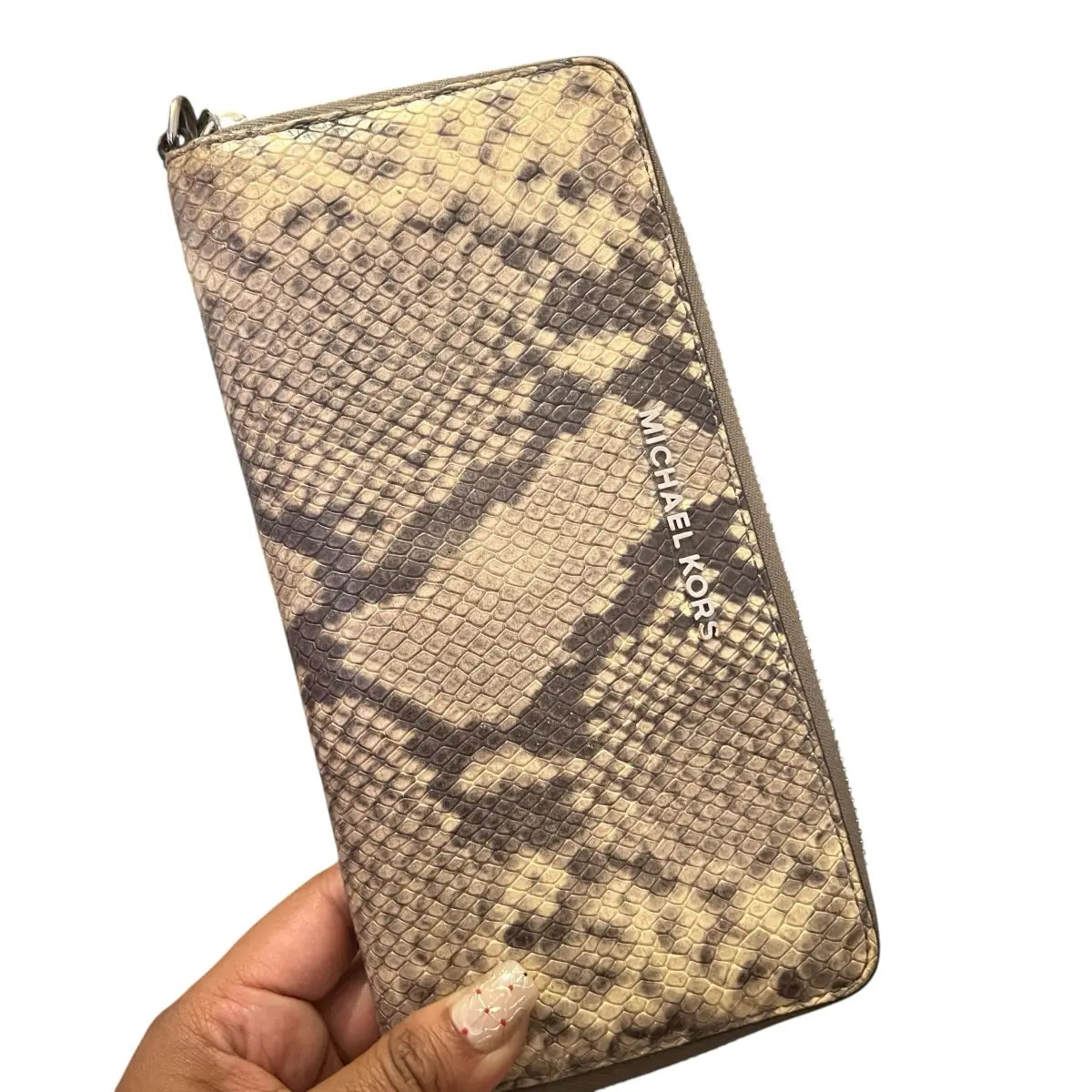billetera Michael Kors cuero genuino print