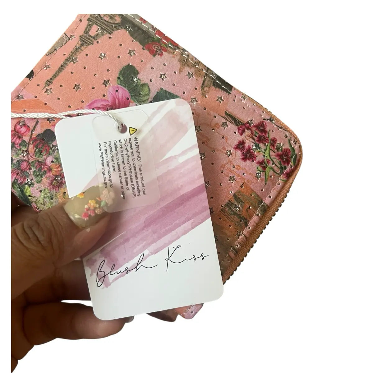 billetera Blush Kiss  pequeña rosa Nueva