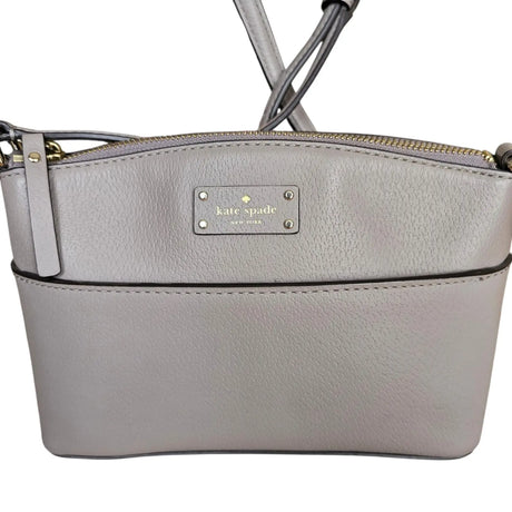 bolso pequeño / bandolera cuero gris kate spade