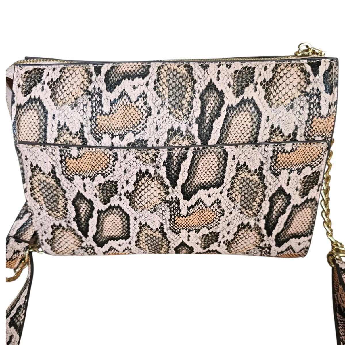 cartera crossbody estampado serpiente rosa steve madden