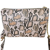 cartera crossbody estampado serpiente rosa steve madden