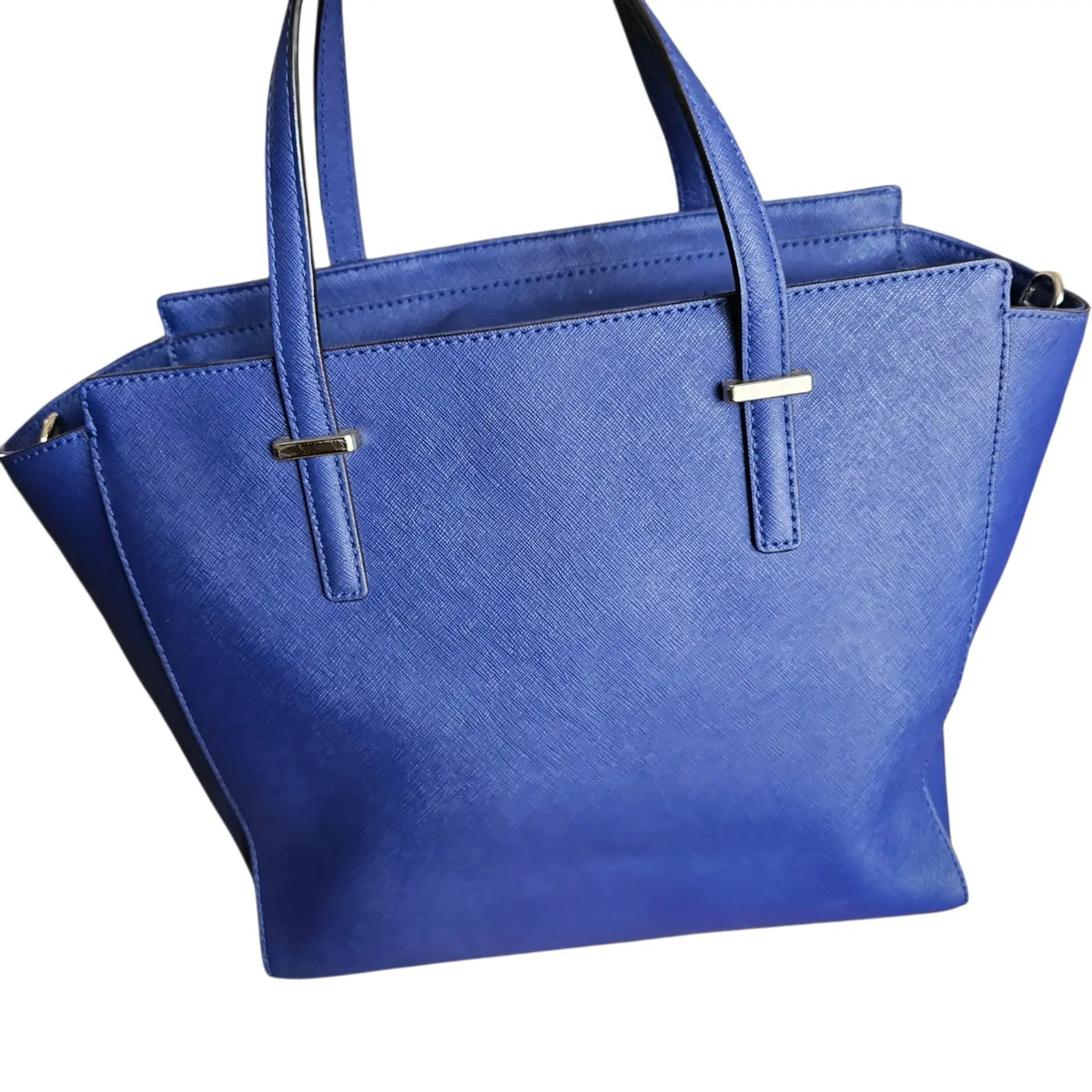 cartera grande elegante azul kate space