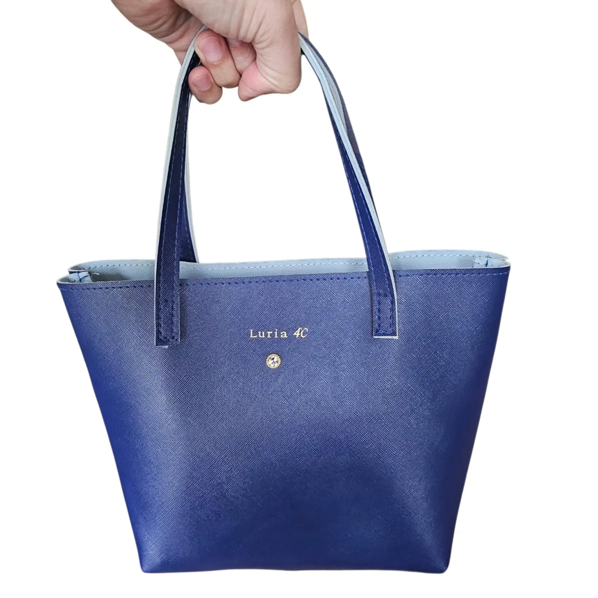 cartera tote bag azul marino luria 4ºc