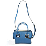 cartera bolso de mano azul calvin klein