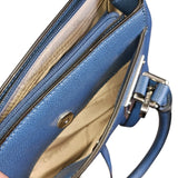 cartera bolso de mano azul calvin klein