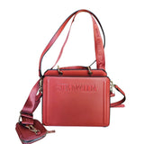 cartera tipo caja rojo intenso steve madden
