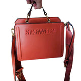 cartera tipo caja rojo intenso steve madden