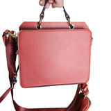 cartera tipo caja rojo intenso steve madden