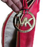 cartera de hombro roja michael kors