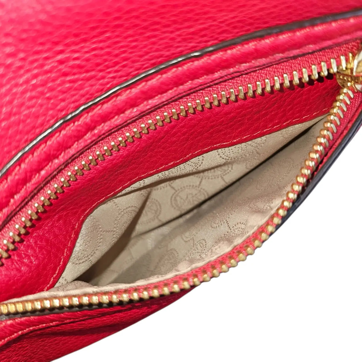 cartera de hombro roja michael kors