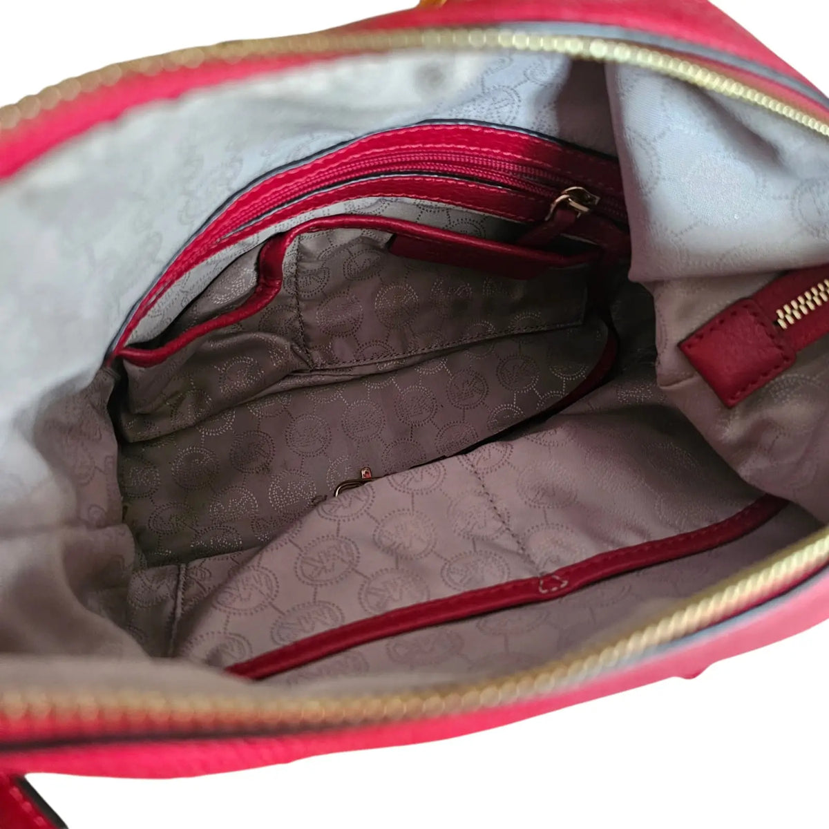cartera de hombro roja michael kors