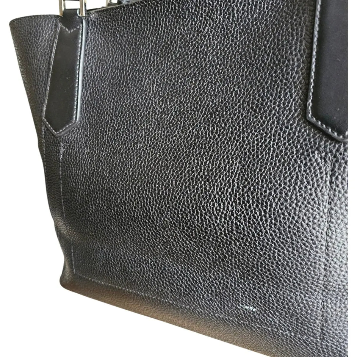 cartera grande tote cuero negro michael kors