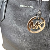 cartera grande tote cuero negro michael kors